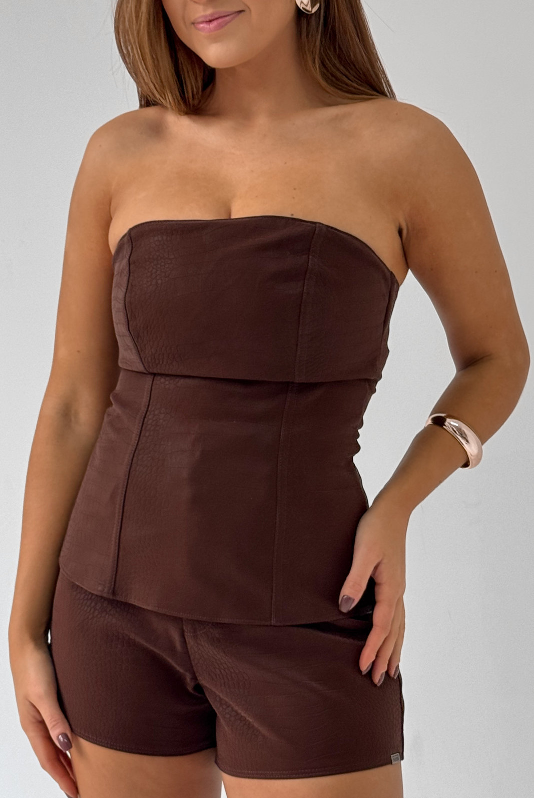 BLUSA CORSET COURO LUIZE LPE BLUSA CORSET COURO LUIZE LPE