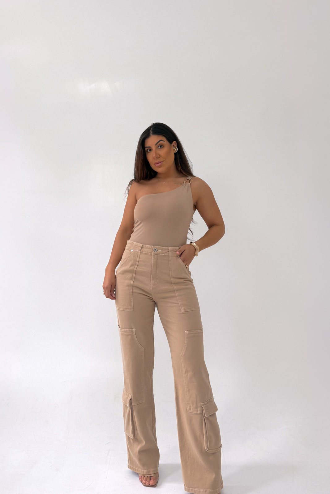 CALÇA CARGO EM SARJA IVY MY CALÇA CARGO EM SARJA IVY MY