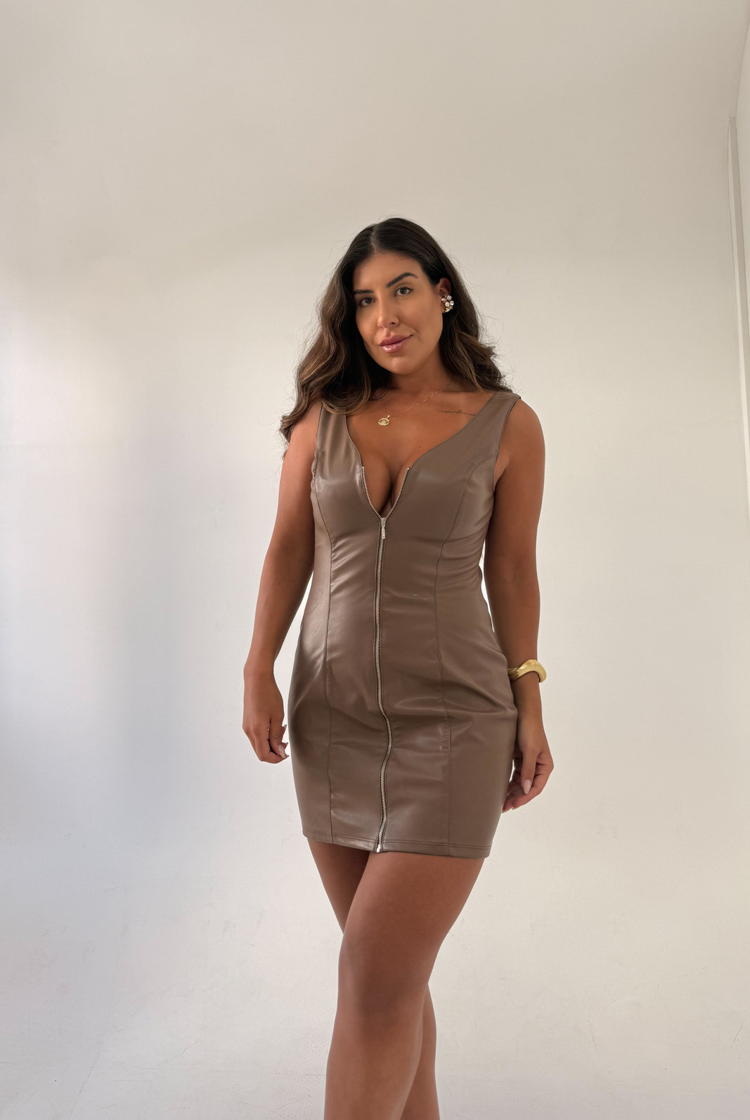 VESTIDO CURTO COM ZIPER FRONTAL ALICE MYFT VESTIDO CURTO COM ZIPER FRONTAL ALICE MYFT