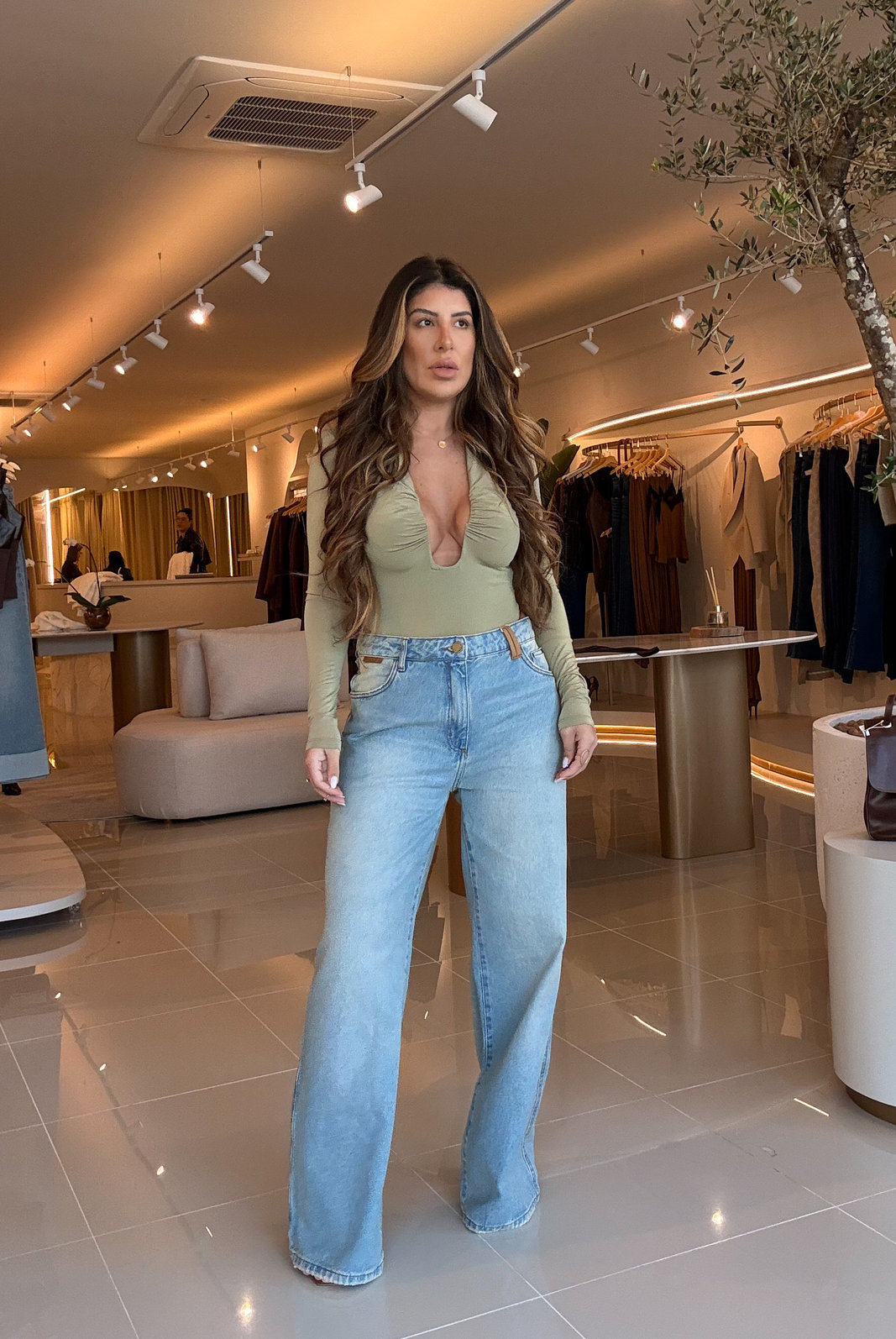 CALÇA JEANS FULL LENGTH CARINA LANÇA PERFUME CALÇA JEANS FULL LENGTH CARINA LANÇA PERFUME