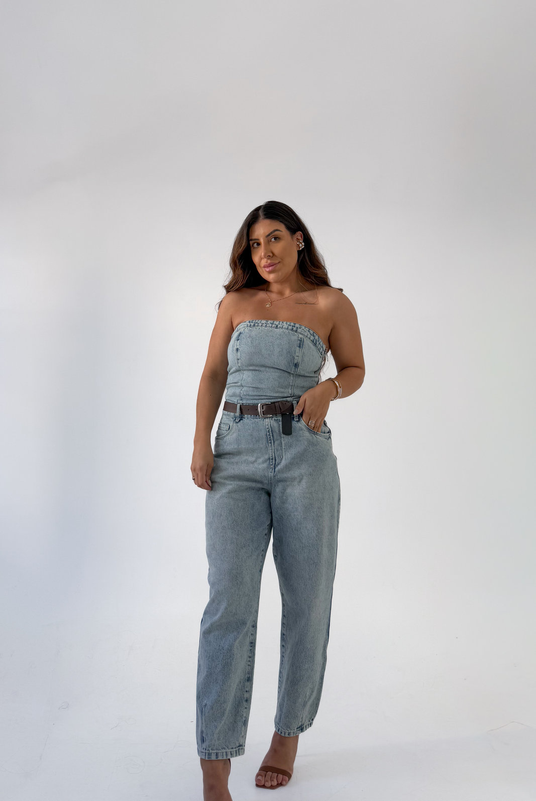 MACACÃO JEANS MELISSA MACACÃO JEANS MELISSA