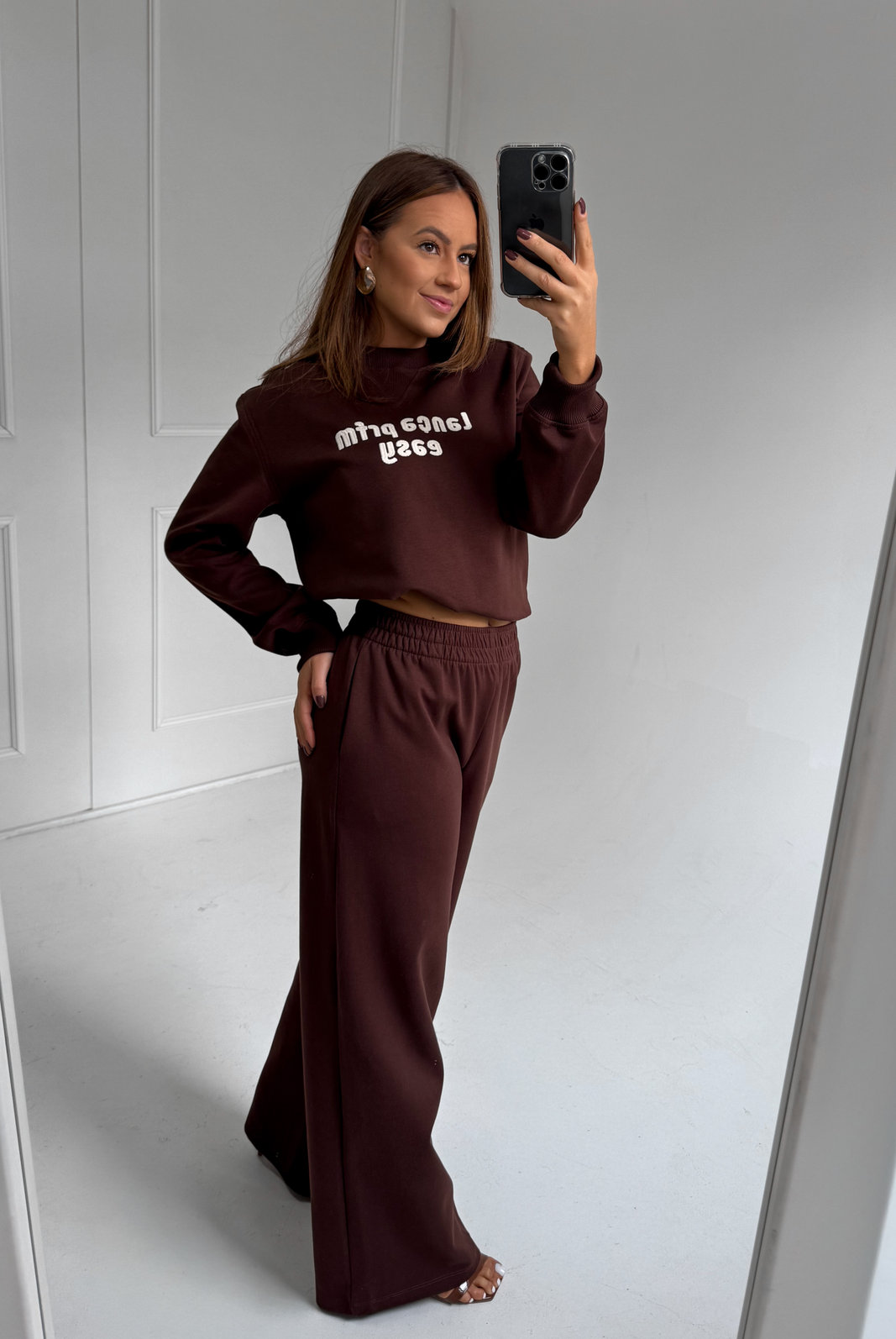 CALÇA WIDE LEG MOLETOM MARTA LANÇA PERFUME CALÇA WIDE LEG MOLETOM MARTA LANÇA PERFUME
