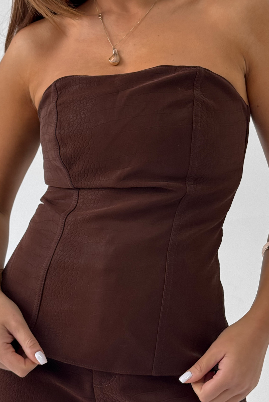 BLUSA CORSET COURO LUIZE LPE BLUSA CORSET COURO LUIZE LPE