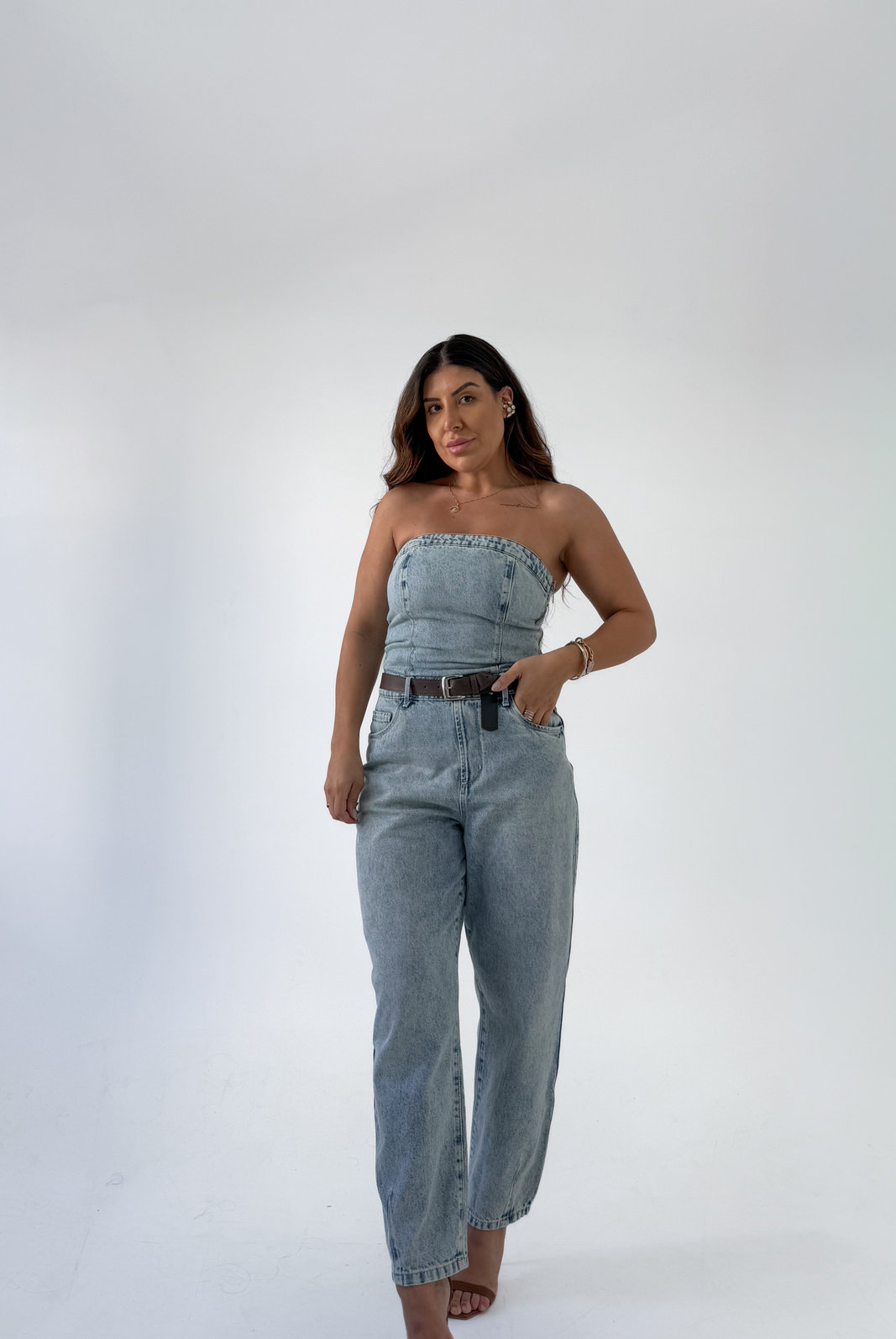 MACACÃO JEANS MELISSA MACACÃO JEANS MELISSA