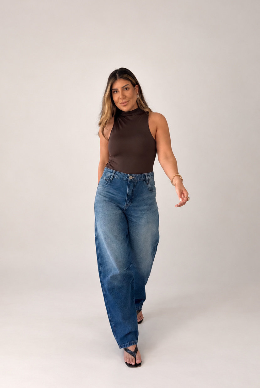 CALÇA JEANS BARREL NATALIA NIAH CALÇA JEANS BARREL NATALIA NIAH