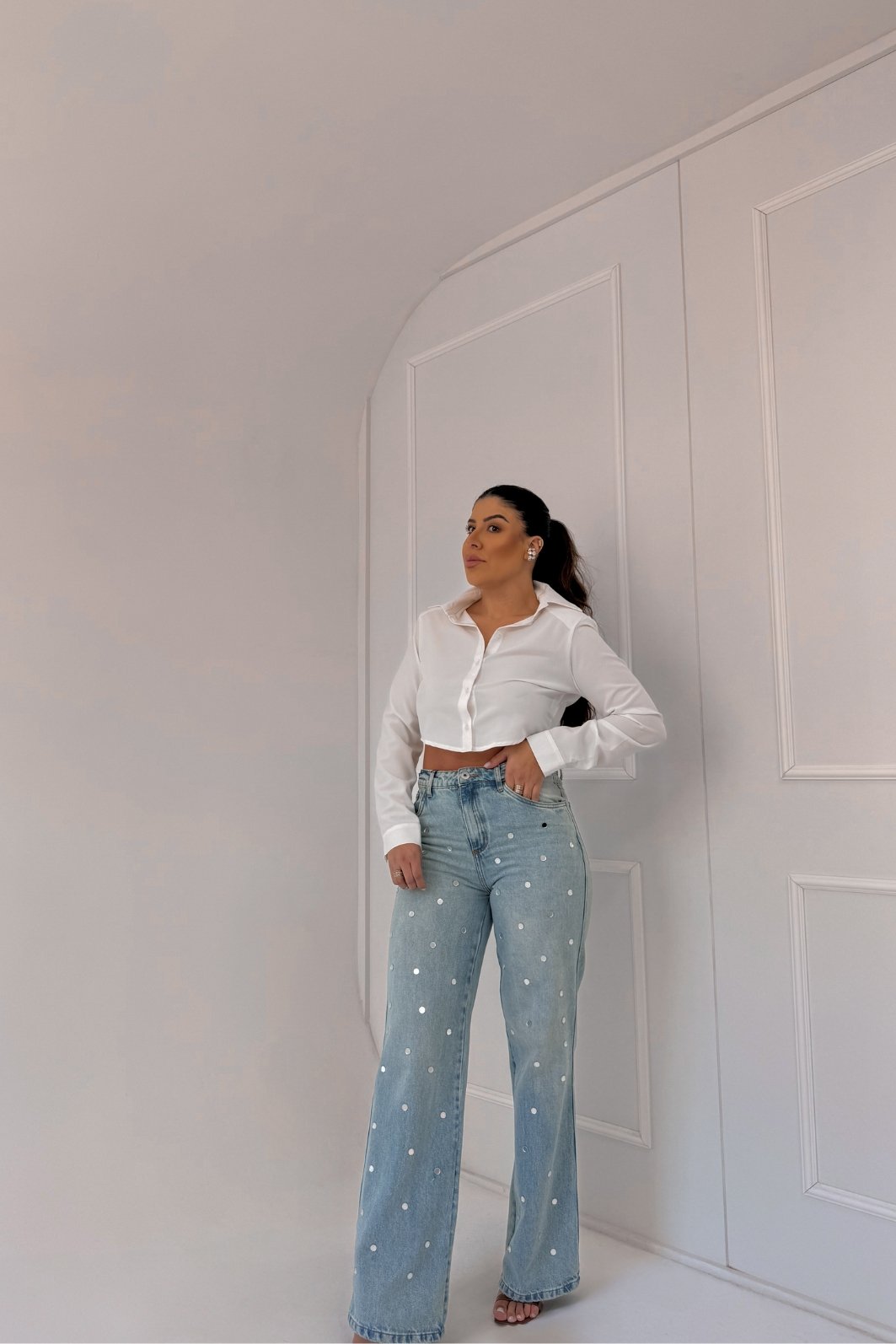 CALÇA JEANS FULL LENGTH HIGH ISADORA MYFT CALÇA JEANS FULL LENGTH HIGH ISADORA MYFT