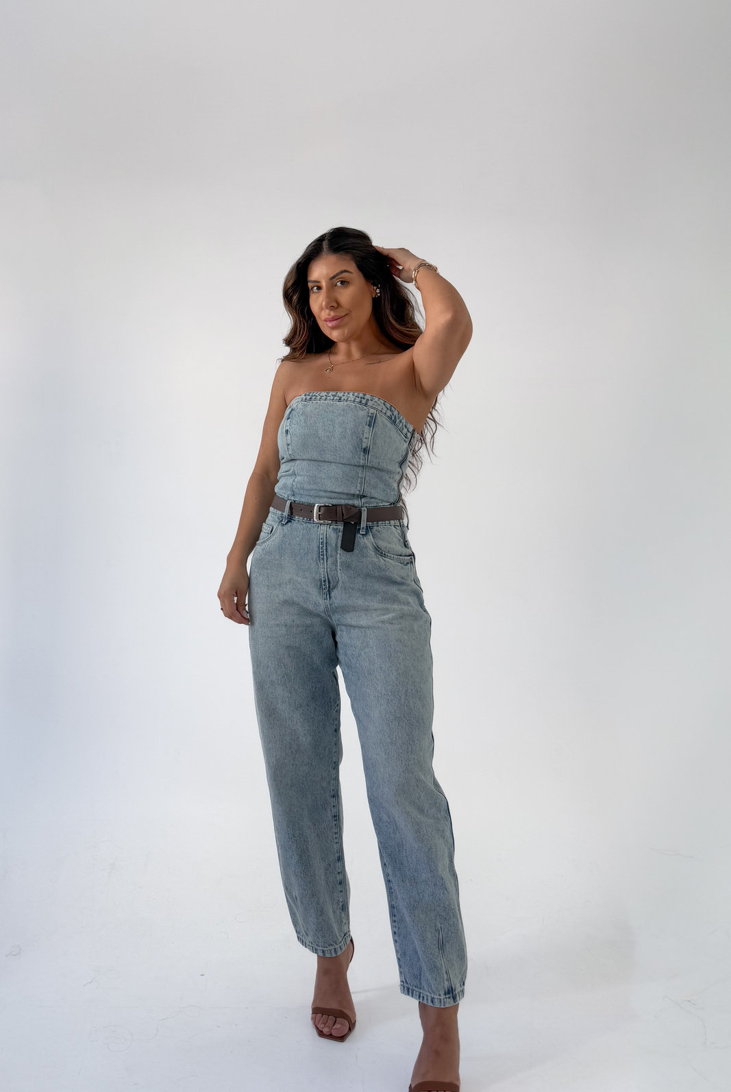 MACACÃO JEANS MELISSA MACACÃO JEANS MELISSA