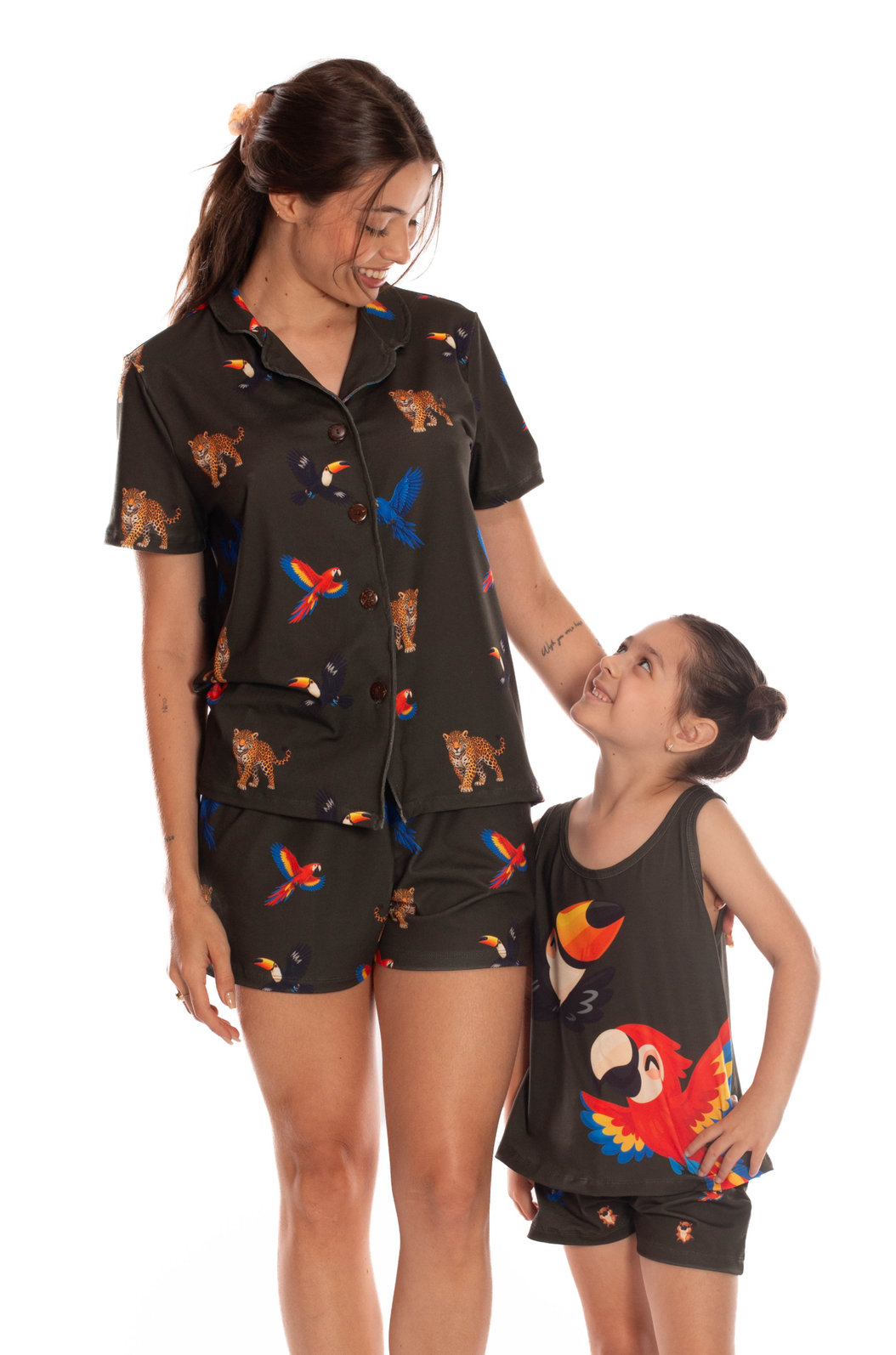Pijama Infantil Estampado Fauna Baby Verde Pijama Infantil Estampado Fauna Baby Verde