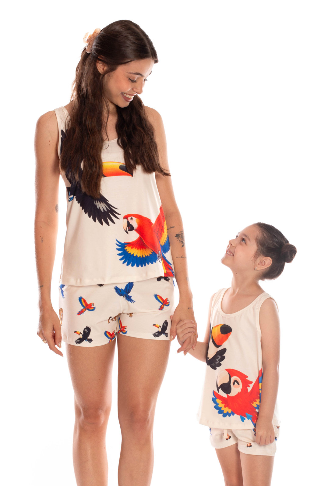 Pijama Feminino Estampado Fauna Brasil Off Pijama Feminino Estampado Fauna Brasil Off