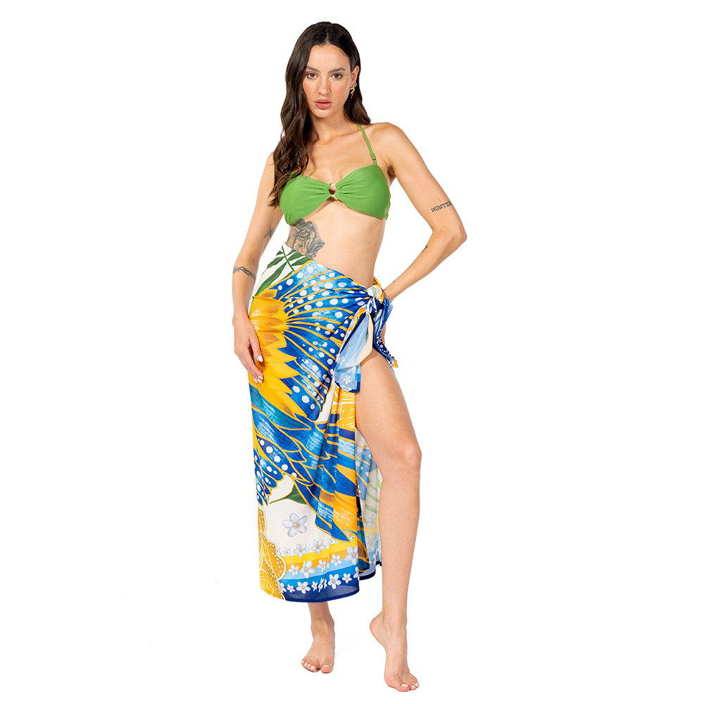 Canga Estampada Araras Flores Cores Brasil Canga Estampada Araras Flores Cores Brasil