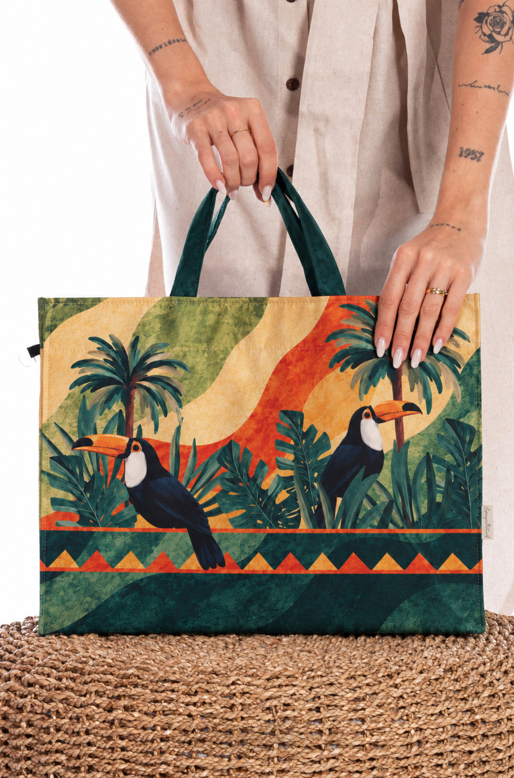 Bolsa Resort Estampada Tucano Dunas Barrado