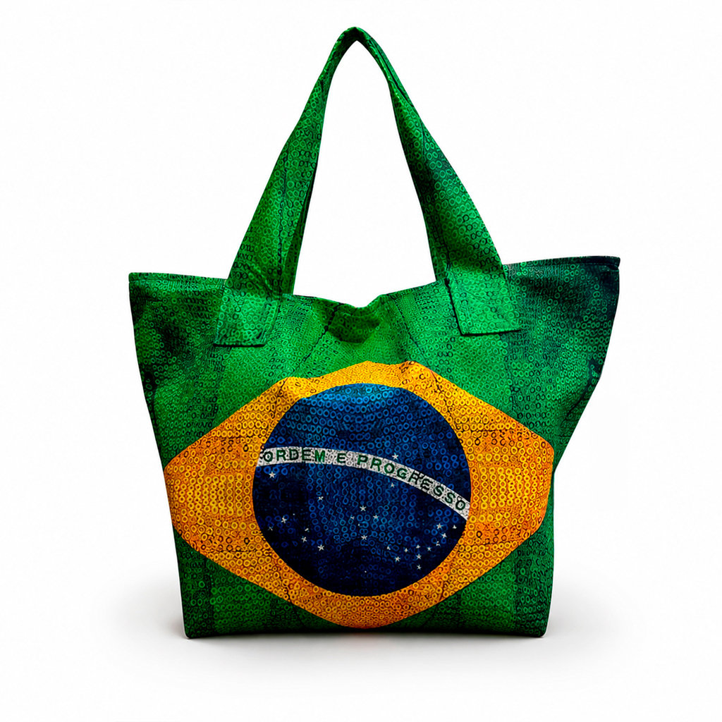 Bolsa Praia New Estampada Bandeira Lantejoulas Bolsa Praia New Estampada Bandeira Lantejoulas