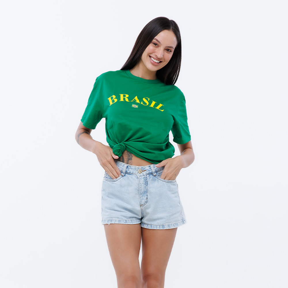 Camiseta Básica Algodão Verde Camiseta Básica Algodão Verde