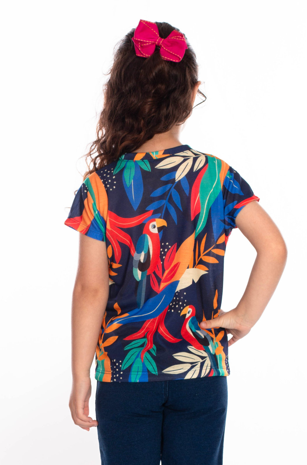 Blusa Infantil Florata Infantil Estampada Desenho Infantil Araras Blusa Infantil Florata Infantil Estampada Desenho Infantil Araras