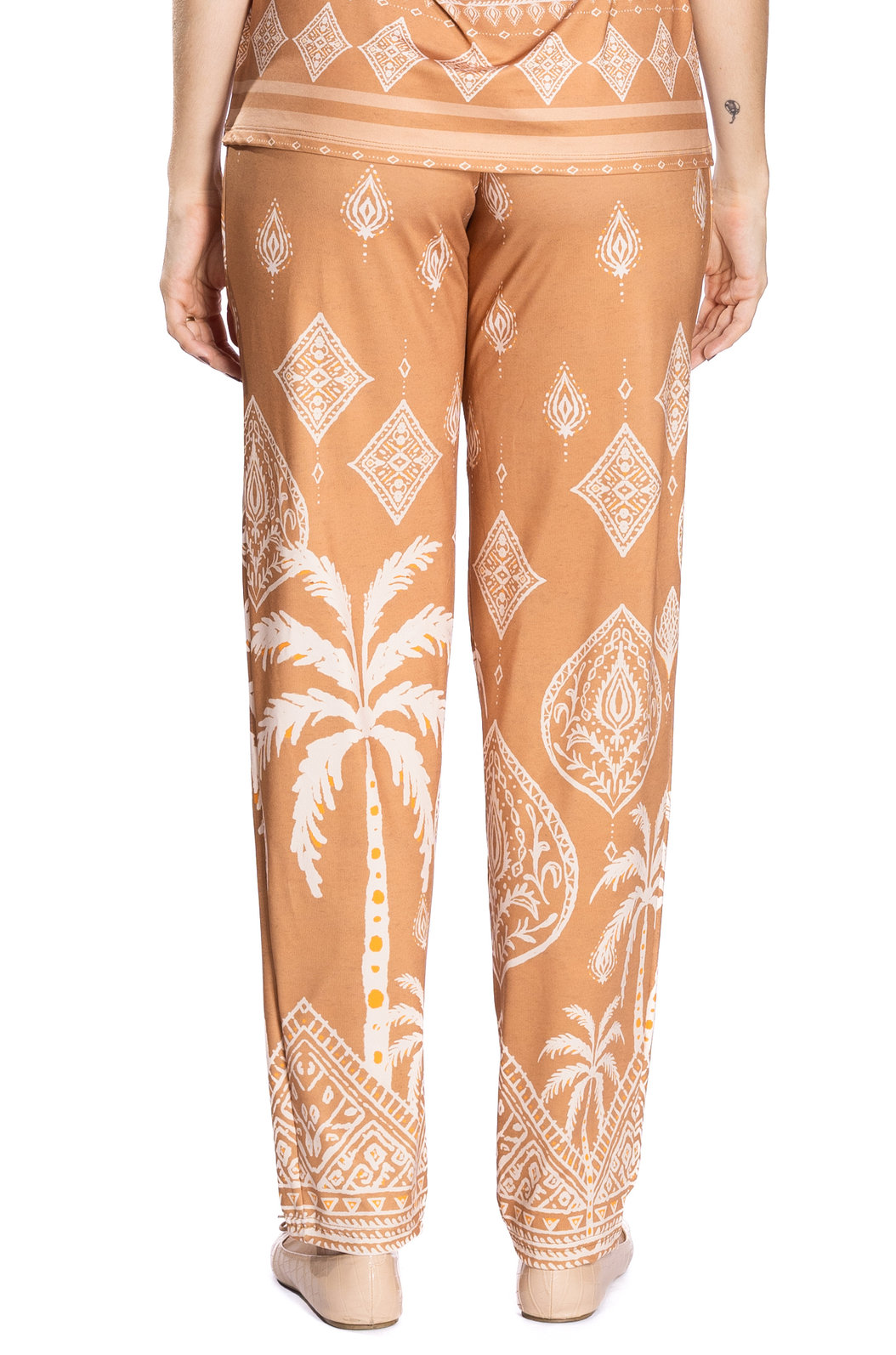 Calça Feminina Fluid Estampada Tucano Desenhos Étnicos Calça Feminina Fluid Estampada Tucano Desenhos Étnicos