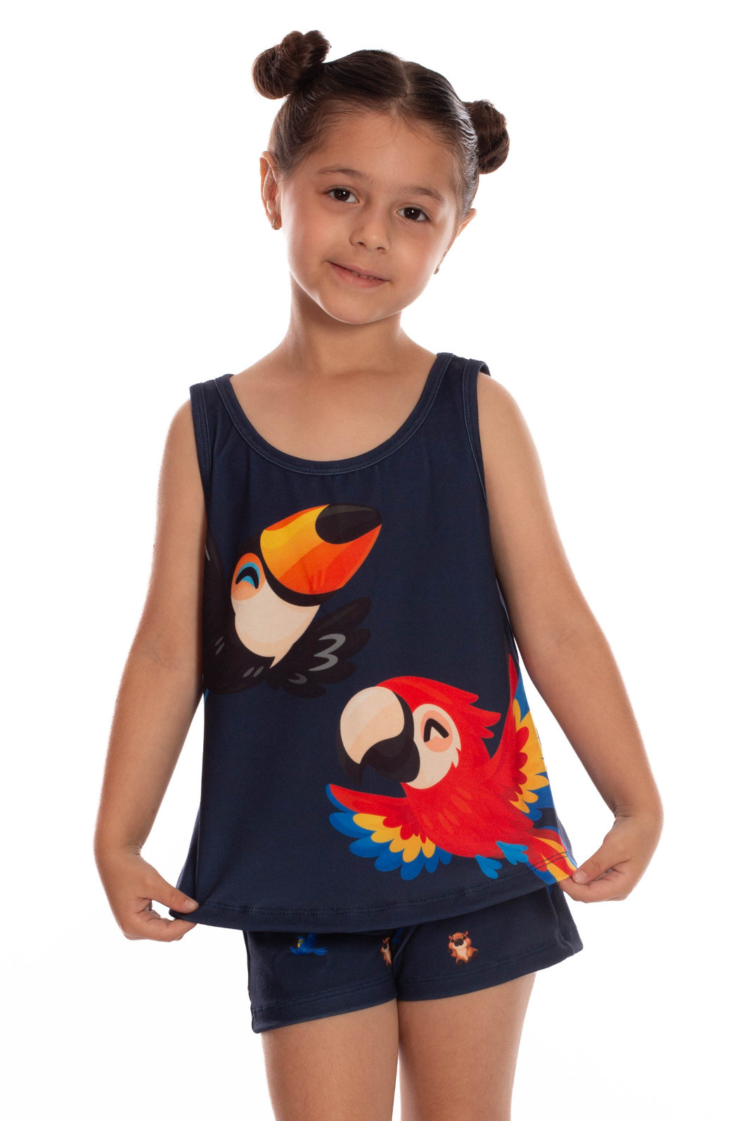 Pijama Infantil Estampado Fauna Baby Marinho Pijama Infantil Estampado Fauna Baby Marinho