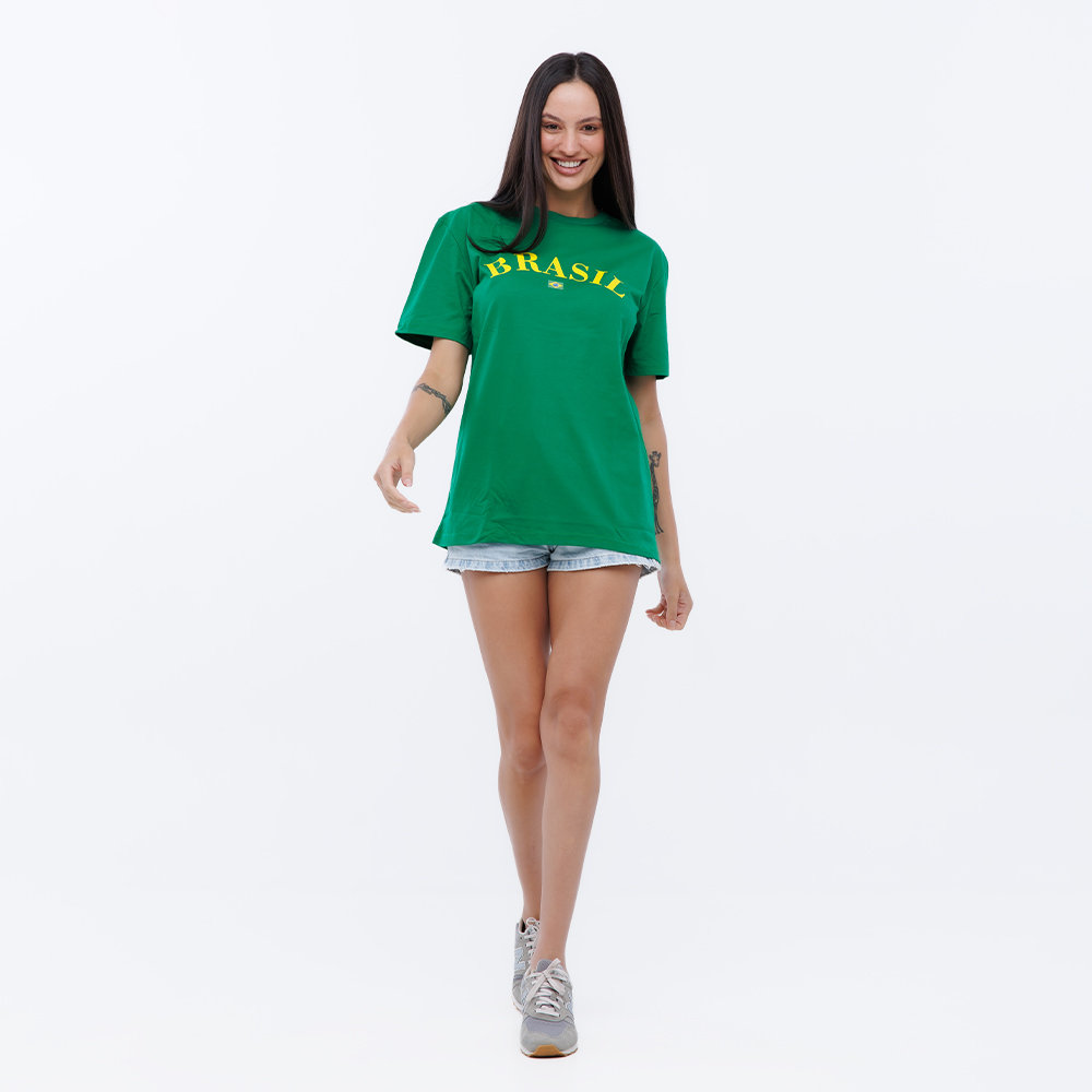 Camiseta Básica Algodão Verde Camiseta Básica Algodão Verde