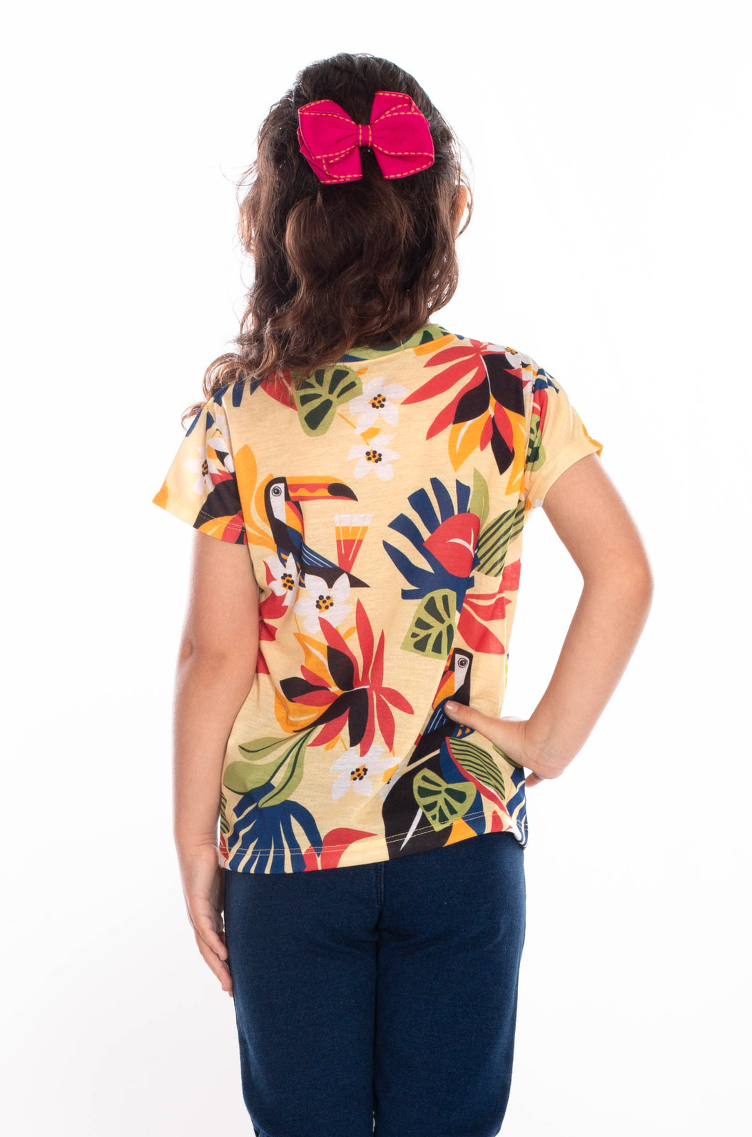 Blusa Infantil Florata Infantil Estampada Desenho Infantil Tucanos