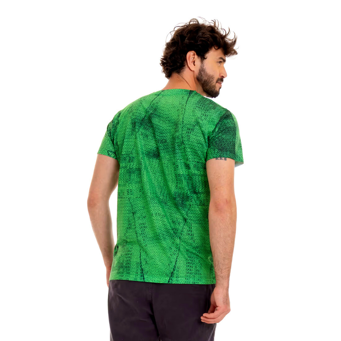 Camiseta Masculina Básica Estampada Bandeira Lantejoulas Camiseta Masculina Básica Estampada Bandeira Lantejoulas