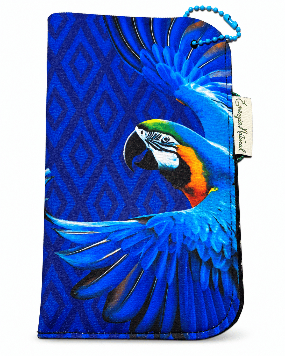 Porta Celular Estampado Maxi Arara Fundo Azul Porta Celular Estampado Maxi Arara Fundo Azul