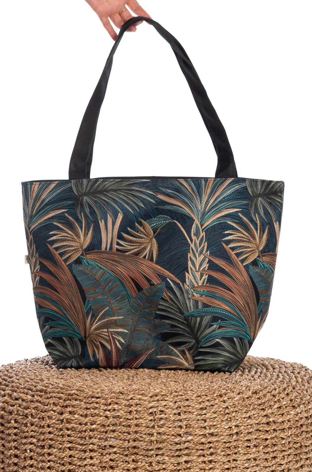 Bolsa Feminina Nylon Estampada Onças Pontos de Luz Bolsa Feminina Nylon Estampada Onças Pontos de Luz