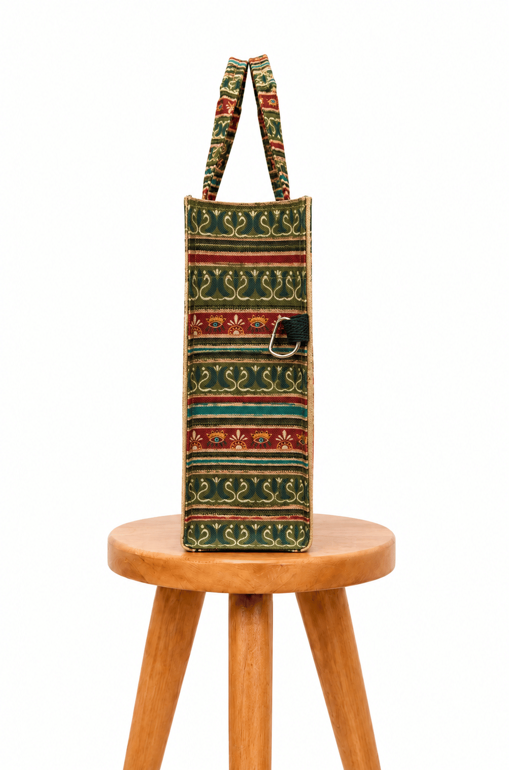 Bolsa Resort Estampada Aves Tropicais Barrado