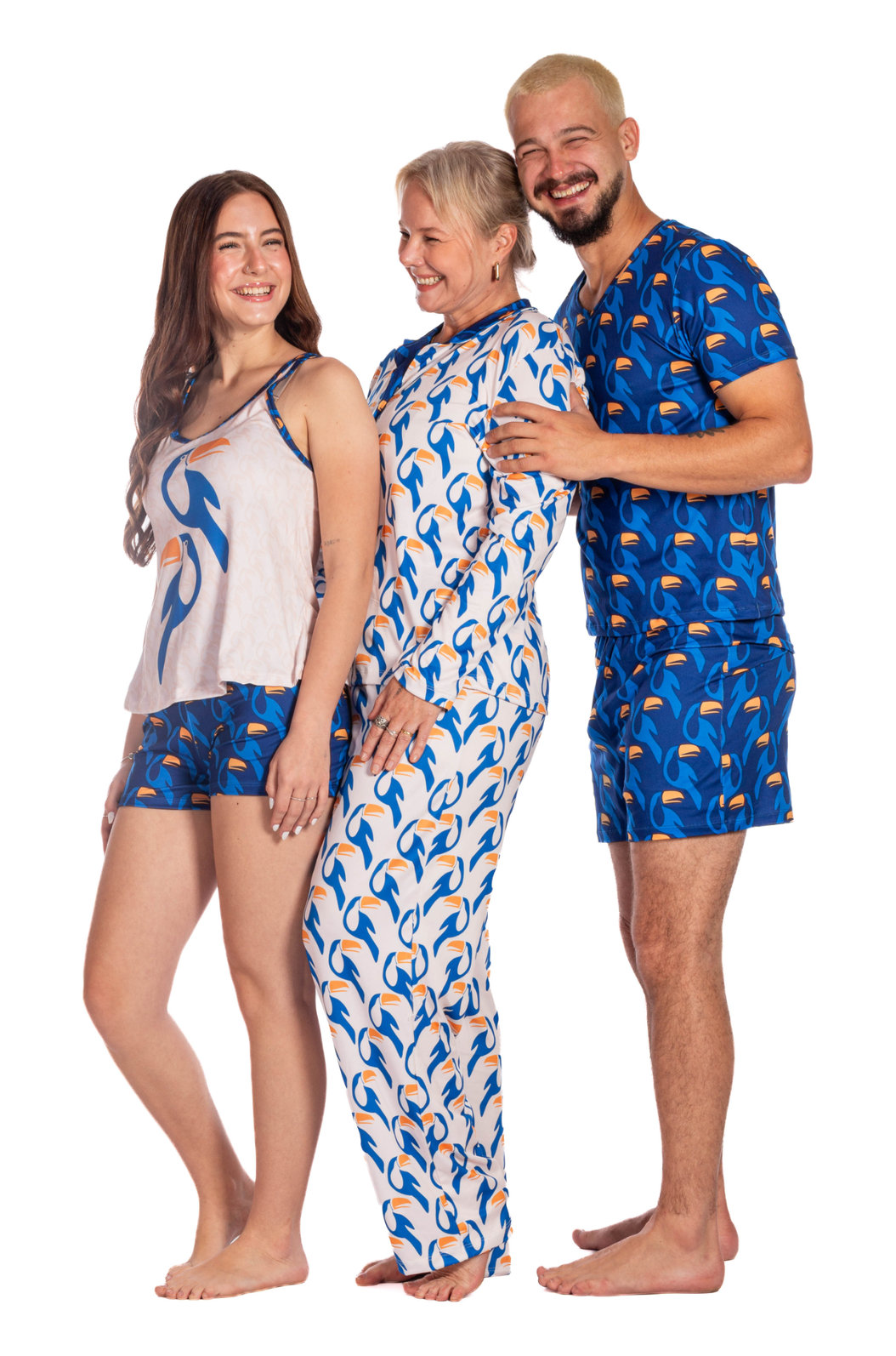 Pijama Feminino Manga Longa Americano Estampado Tucanos Rapport Vetor Pijama Feminino Manga Longa Americano Estampado Tucanos Rapport Vetor