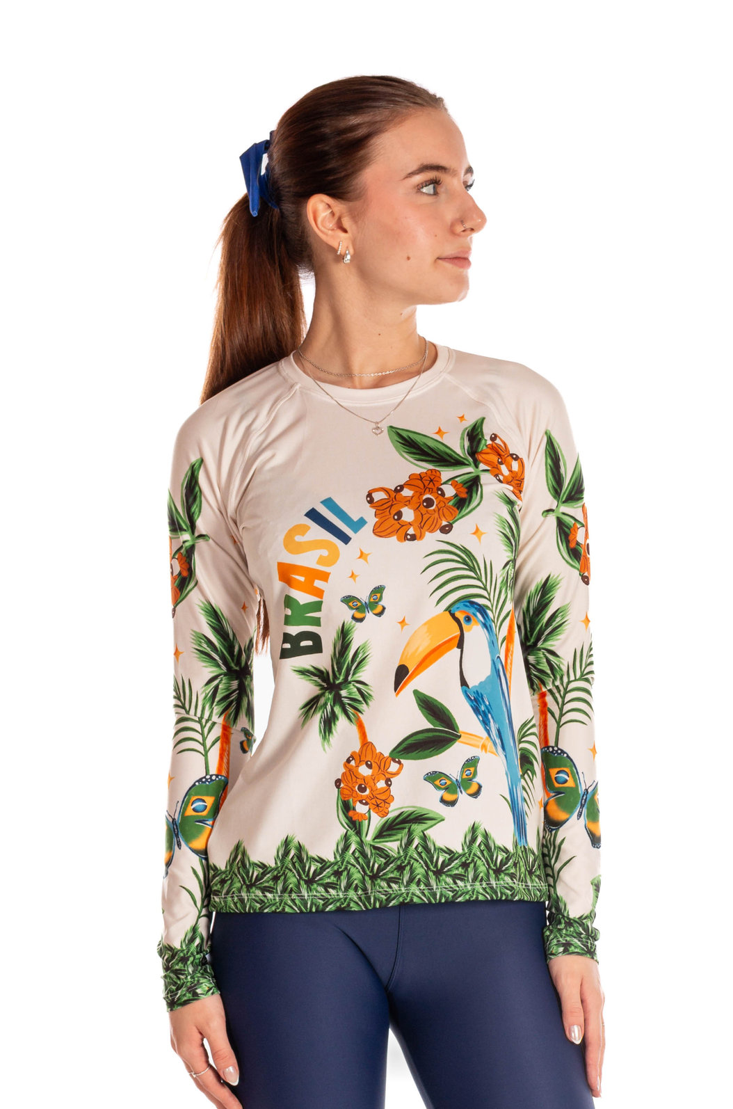 Camiseta Uv Básica Estampada Elementos Brasil Aquarela Camiseta Uv Básica Estampada Elementos Brasil Aquarela
