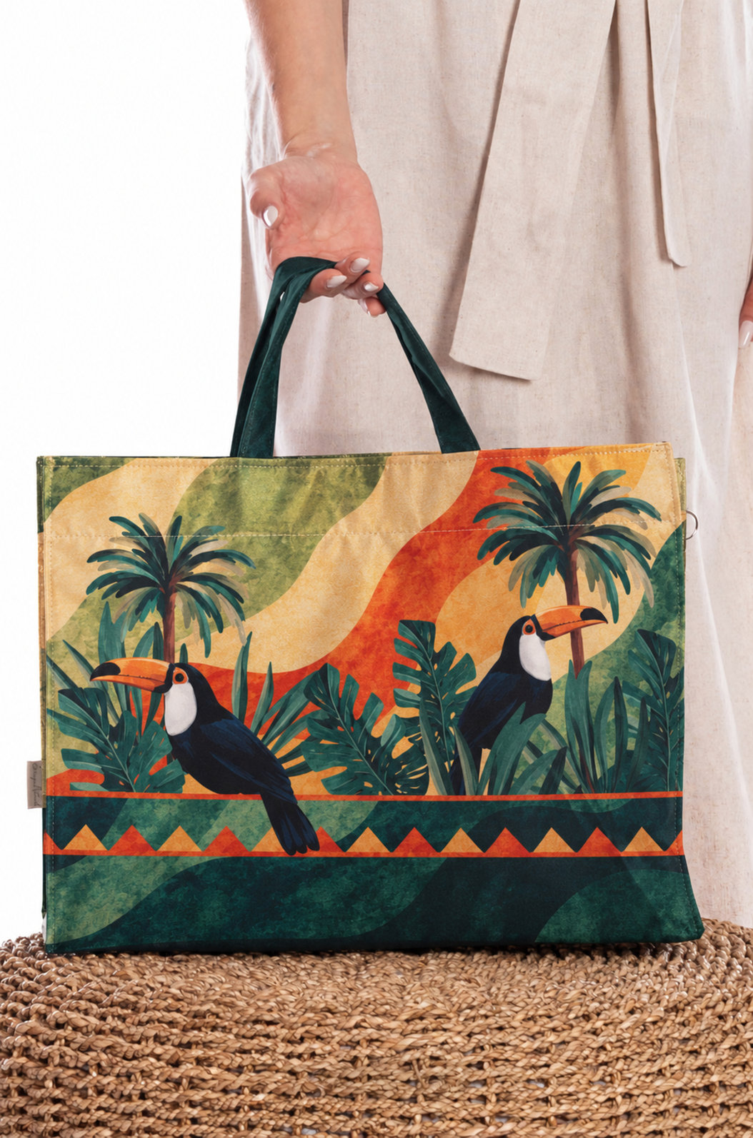 Bolsa Resort Estampada Tucano Dunas Barrado