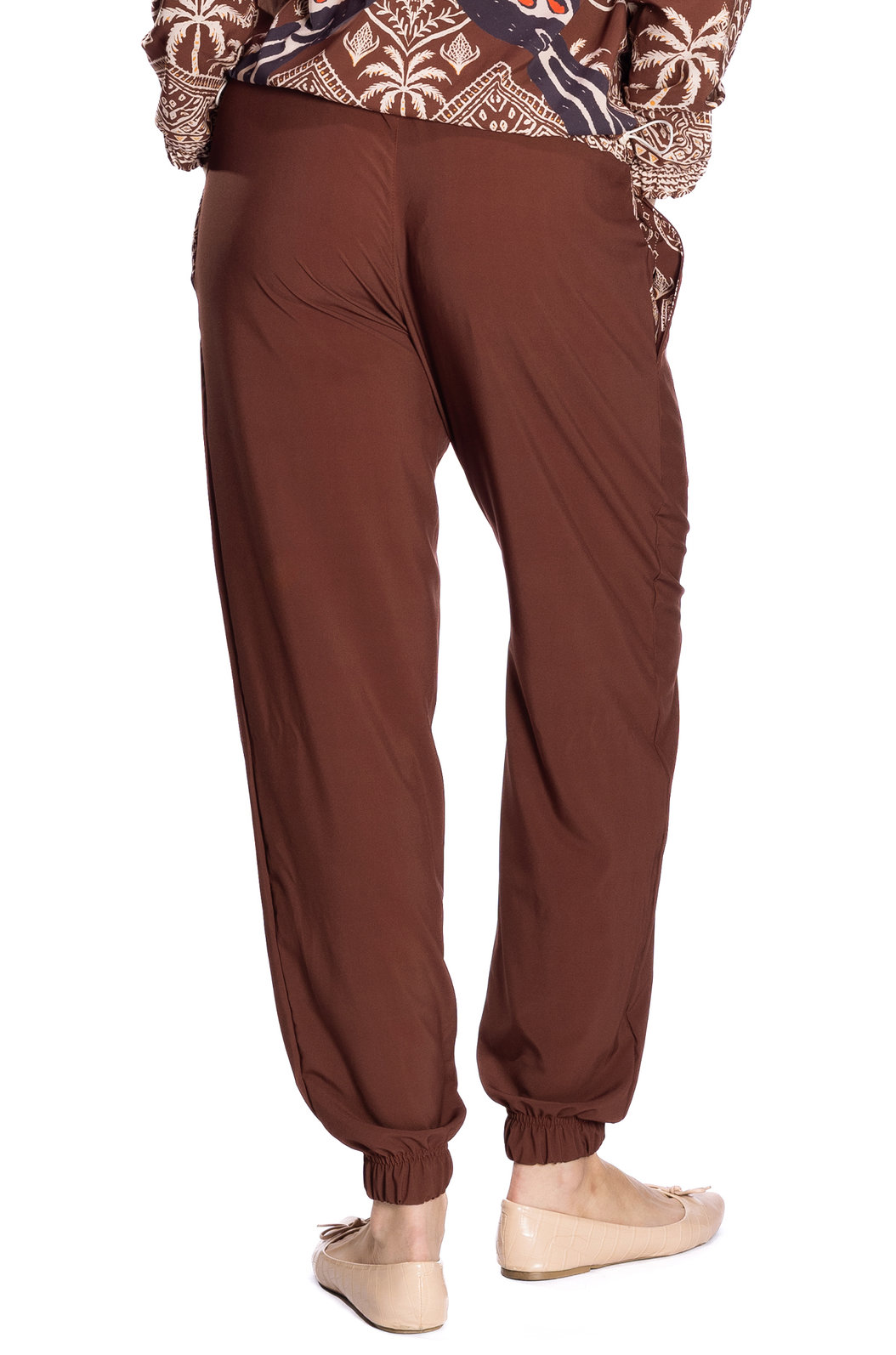 Calça Feminina Jogger Com Bolso Estampada Tucano Desenhos Étnicos Calça Feminina Jogger Com Bolso Estampada Tucano Desenhos Étnicos