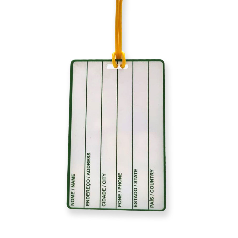 Tag Feminino de Mala Acrílico Estampado Popular Bichos Brasil Tag Feminino de Mala Acrílico Estampado Popular Bichos Brasil