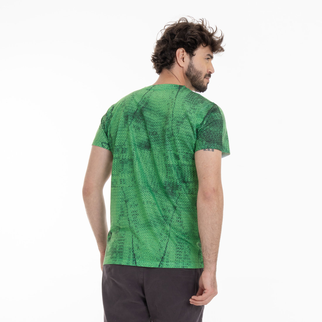 Camiseta Masculina Básica Estampada Bandeira Lantejoulas Camiseta Masculina Básica Estampada Bandeira Lantejoulas