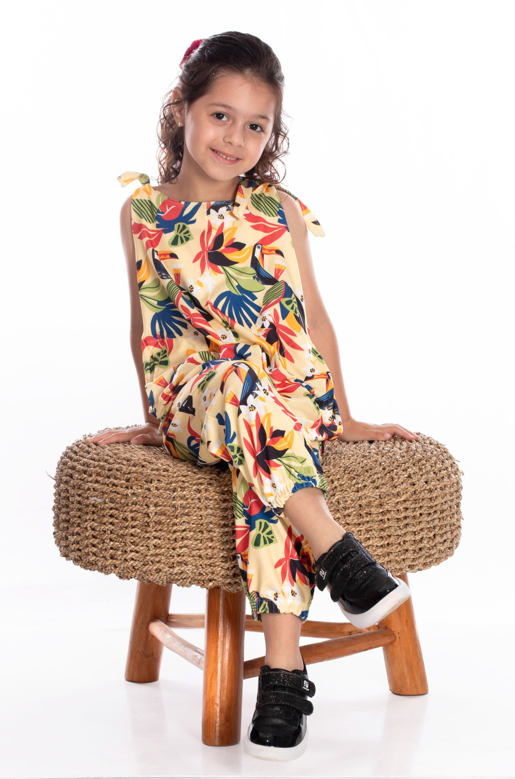 Macacão Infantil com Bolso Infantil Estampado Desenho Infantil Tucanos Macacão Infantil com Bolso Infantil Estampado Desenho Infantil Tucanos