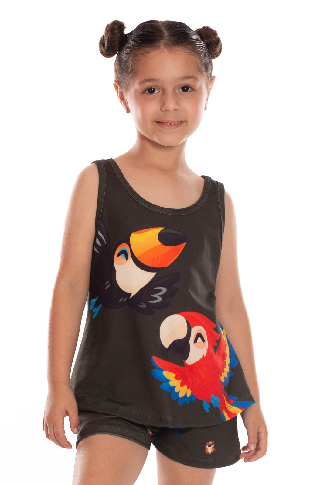 Pijama Infantil Estampado Fauna Baby Verde Pijama Infantil Estampado Fauna Baby Verde