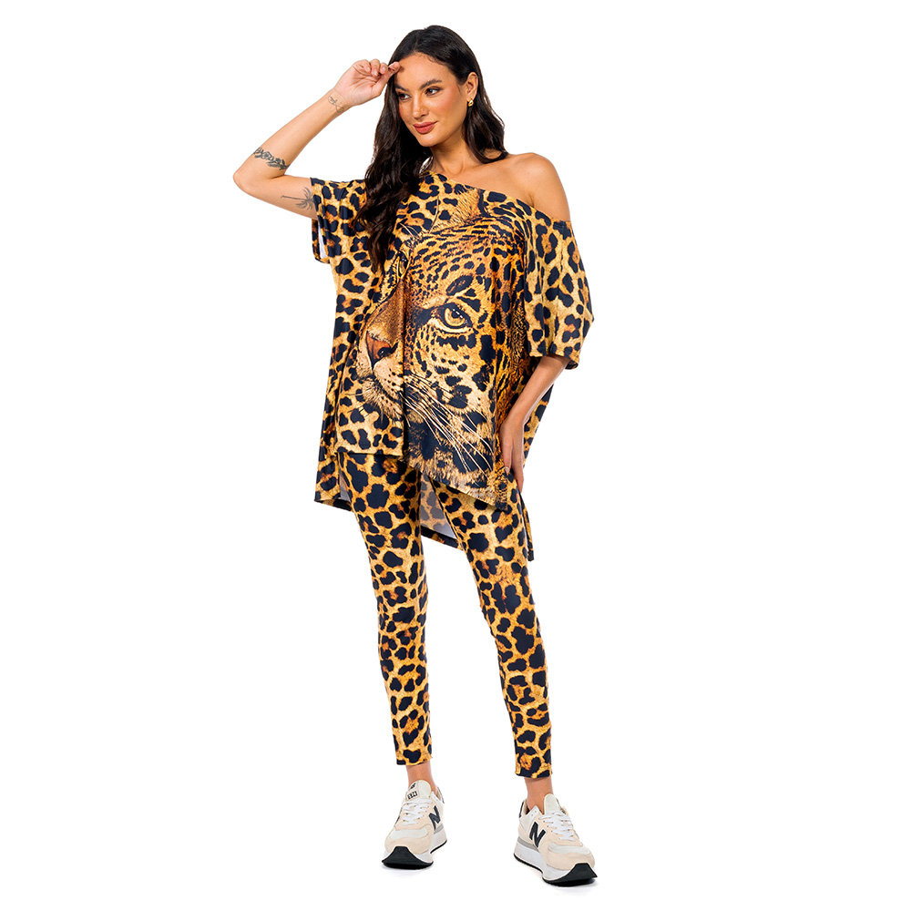 Blusa Fluid Conceito Estampada Maxi Animal Print Blusa Fluid Conceito Estampada Maxi Animal Print