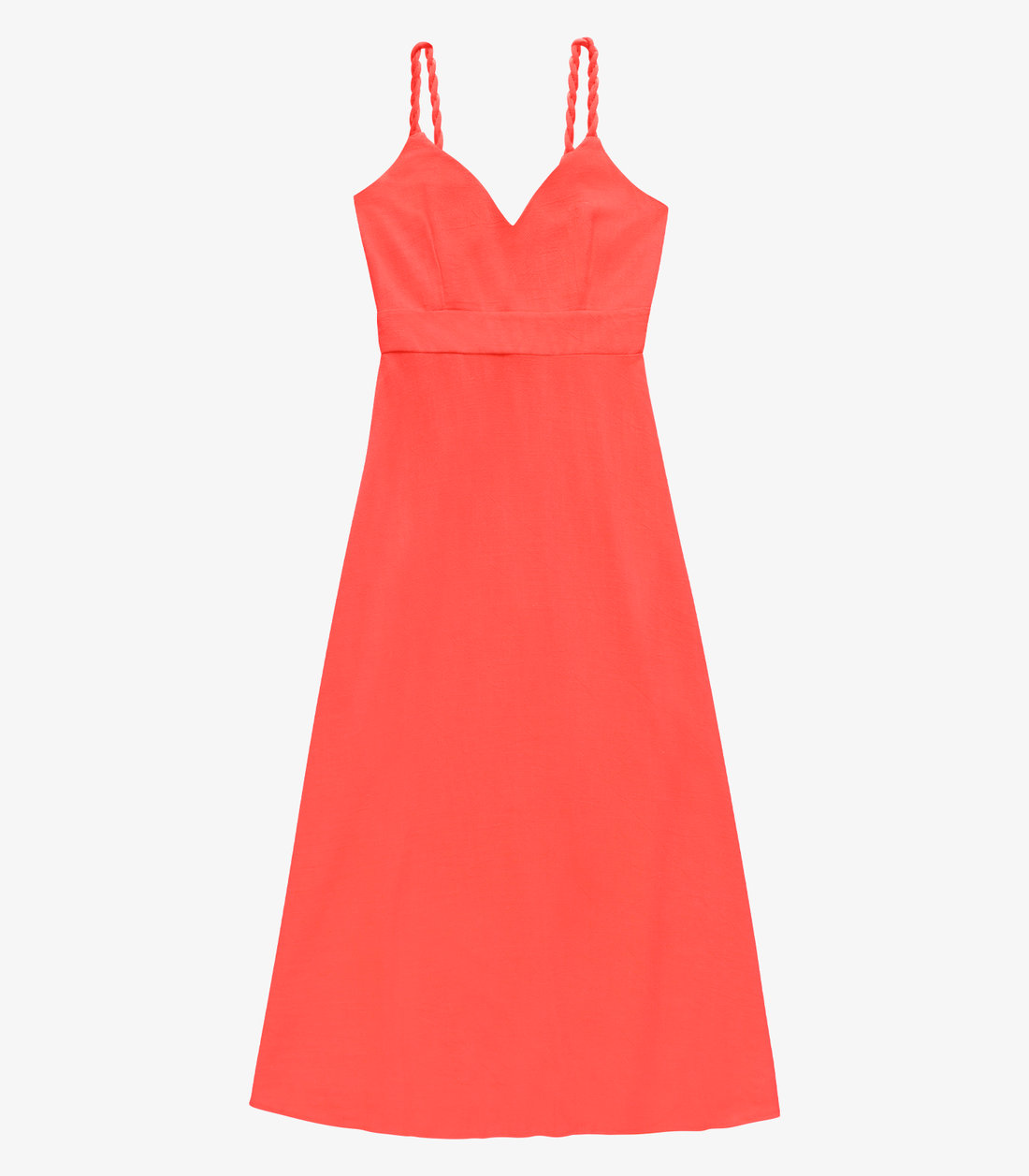 Vestido Feminino Midi Decote Em V Evasê Endless Vestido Feminino Midi Decote Em V Evasê Endless