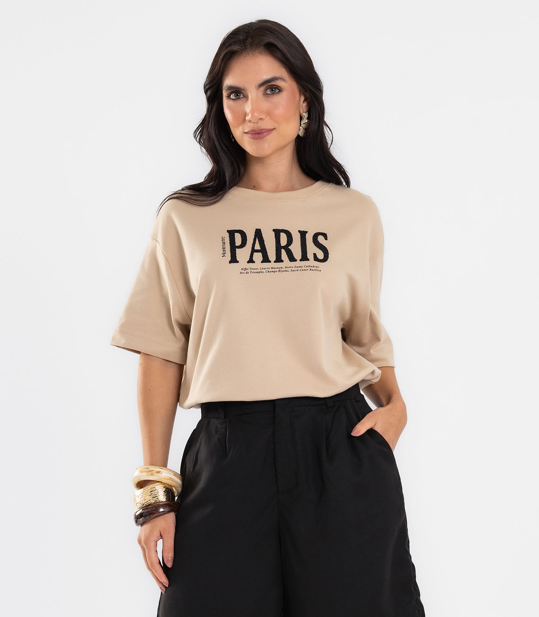 T Shirt Feminina Com Estampa Localizada Endless T Shirt Feminina Com Estampa Localizada Endless