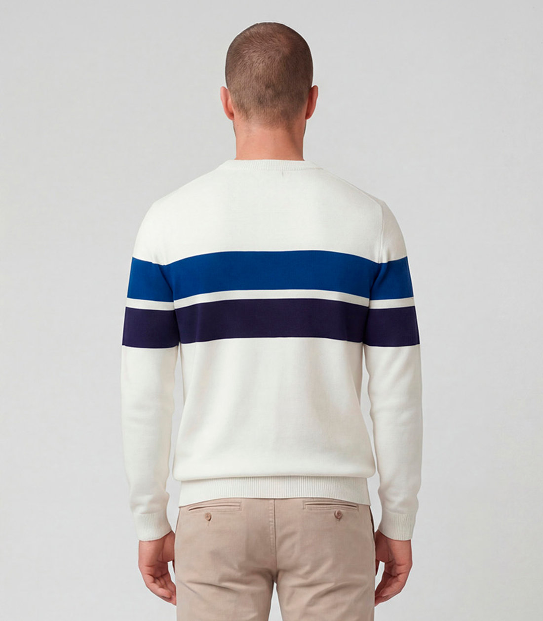 Suéter Masculino Comfort Tricot Listrado Diametro