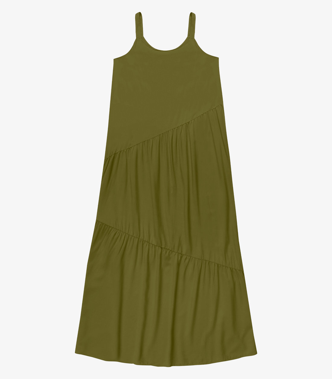 Vestido Feminino Longo Em Viscose Evasê Endless Vestido Feminino Longo Em Viscose Evasê Endless