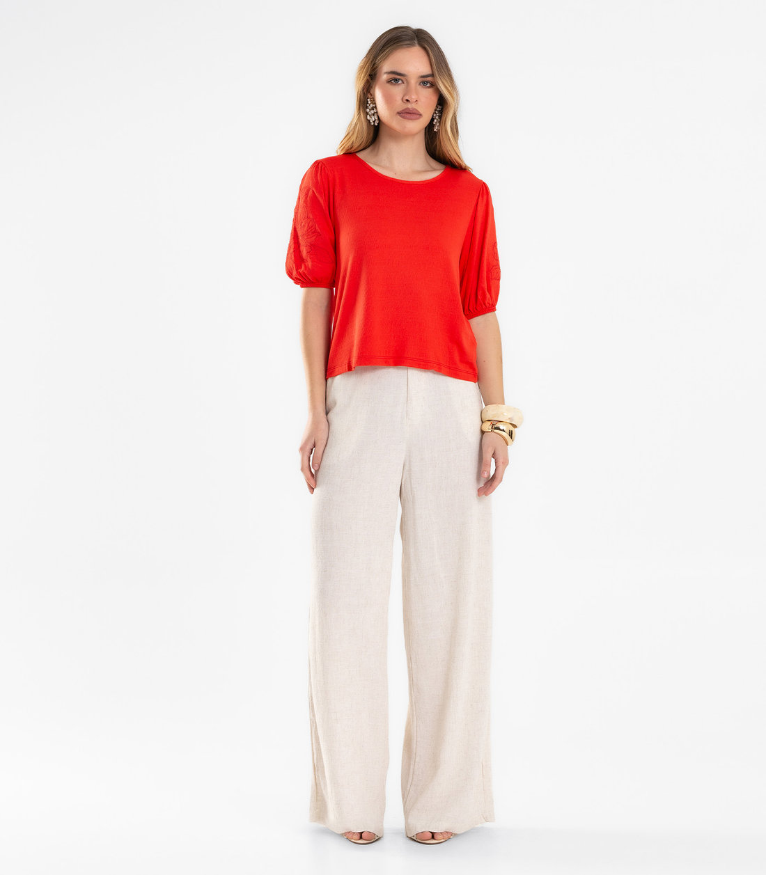 Blusa Feminina Manga Bufante Endless Blusa Feminina Manga Bufante Endless
