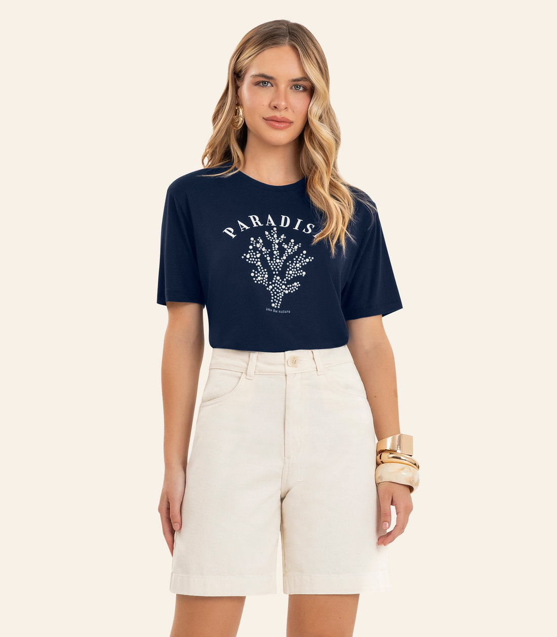 T Shirt Feminina Com Estampa Localizada Endless T Shirt Feminina Com Estampa Localizada Endless