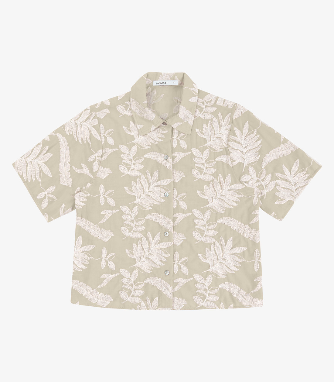 Camisa Feminina Manga Curta Bordada Endless Camisa Feminina Manga Curta Bordada Endless