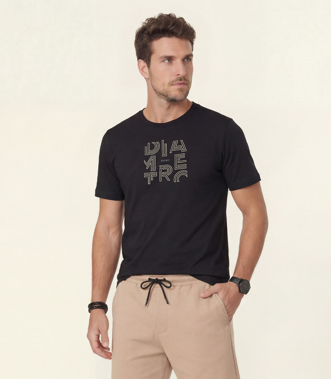 Camiseta Masculina Meia Malha Diametro Camiseta Masculina Meia Malha Diametro