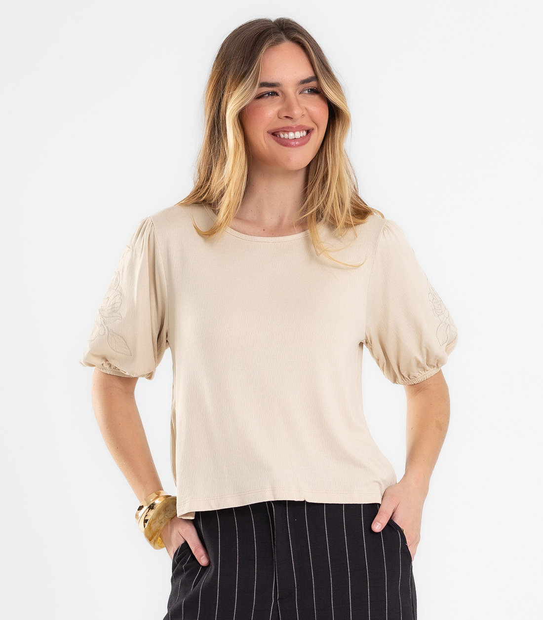 Blusa Feminina Manga Bufante Endless Blusa Feminina Manga Bufante Endless