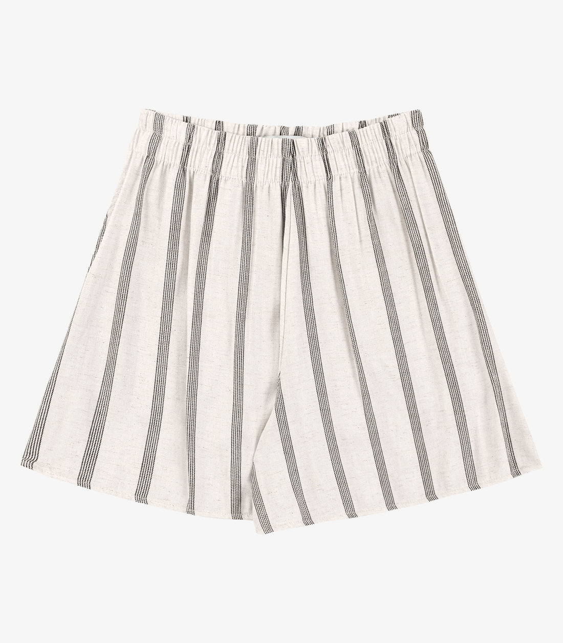 Shorts Feminino Em Linho Maquinetado Evasê Endless