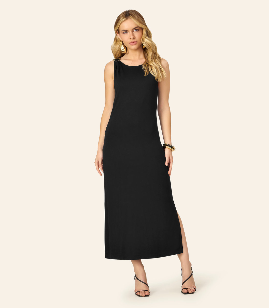 Vestido Feminino Super Midi Visco Endless