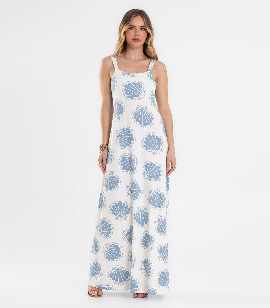 Vestido Feminino Longo Evasê Endless Vestido Feminino Longo Evasê Endless