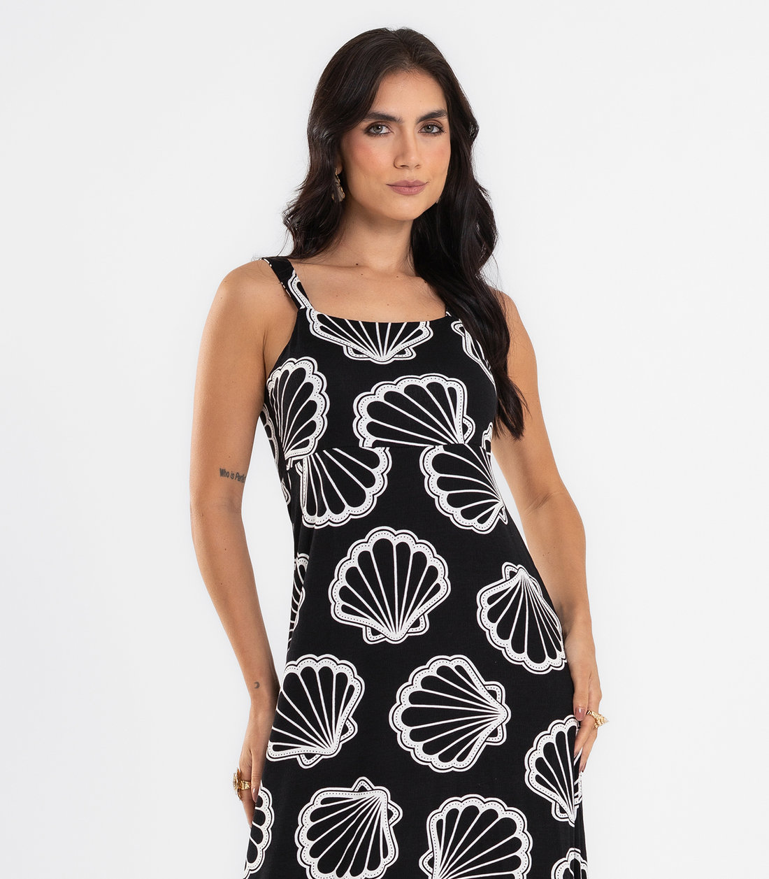 Vestido Feminino Longo Evasê Endless Vestido Feminino Longo Evasê Endless