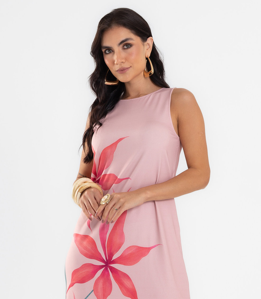 Vestido Feminino Midi Reto Endless Vestido Feminino Midi Reto Endless