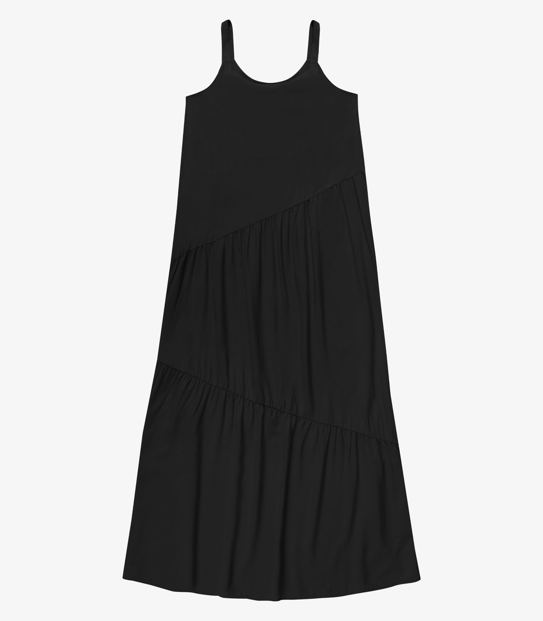 Vestido Feminino Longo Em Viscose Evasê Endless Vestido Feminino Longo Em Viscose Evasê Endless